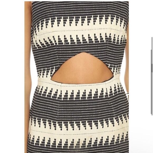 Mara Hoffman black and white cutout dress size 2 - Picture 3 of 15